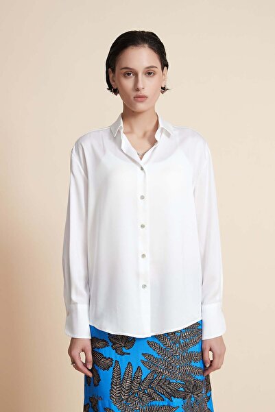 Yola Solid Long-Sleeve Top with Buttons