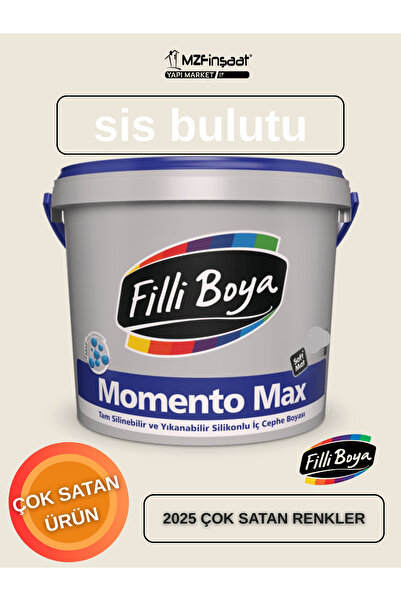 Filli Boya Momento Max Silikonlu İç Cephe Boyası 15L-SİLİNEBİLİR-MAT BOYA-YÜK...