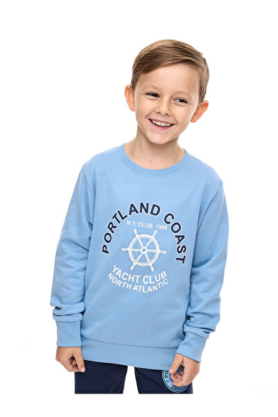Victor and Jane By Styli Boys Nautical Style Sweatshirt and Jogger Set