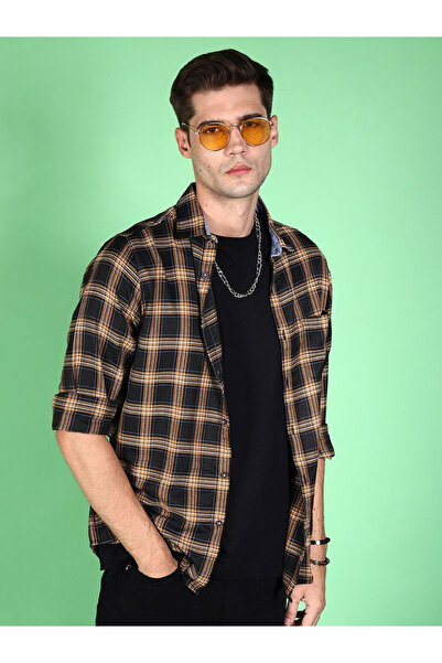 HardSoda By Styli Men Regular Fit Checkered Casual Shirt