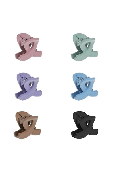 SHOPIENS Set 6 agrafe de păr Shopiens® pentru femei, formă de buclă, textură ...