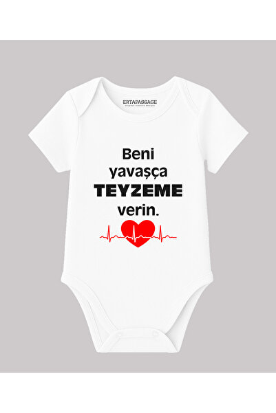 ErTaPassage قم بتسليمني بدلة أطفال قطنية 100% مطبوعة بأكمام قصيرة من العمة بلطف