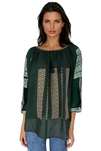 rody's forever Γυναικεία μπλούζα τύπου R46, χρώμα βρύο πράσινο, μέγεθος 5XL