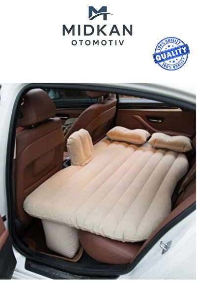 Midkan طقم سرير ووسادة قابلة للنفخ للسيارة