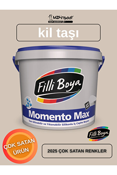 Filli Boya Momento Max Silikonlu İç Cephe Boyası 15L-SİLİNEBİLİR-MAT BOYA-YÜK...