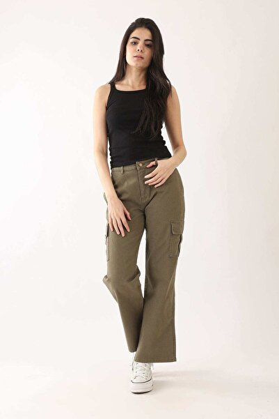 CARINA بلوزة مضلعة برقبة دائرية وحمالات