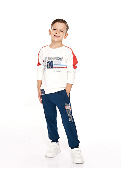 Victor and Jane By Styli Boys Multi Graphic Sweatshirt and Joggers Set