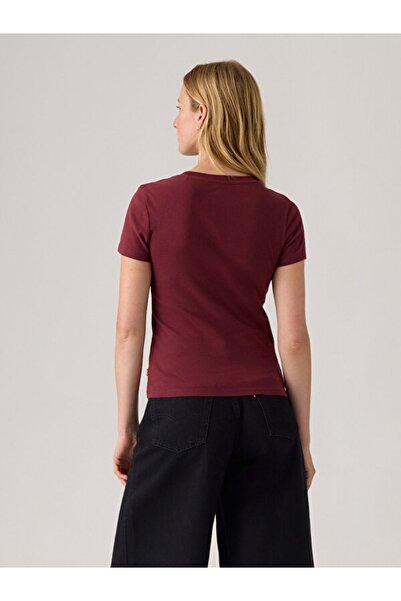 Levi's Women's Crew Neck Red T-Shirt 001My-0006