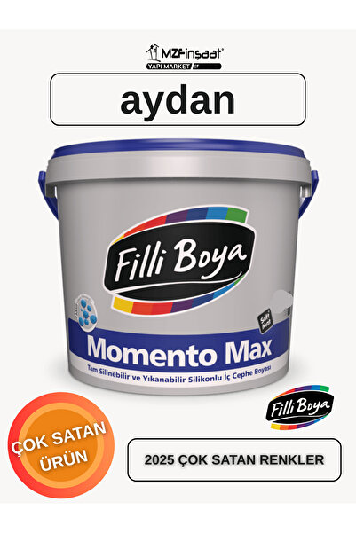 Filli Boya Momento Max Silikonlu İç Cephe Boyası 15L-SİLİNEBİLİR-MAT BOYA-YÜKSEK KAPATICILIK-KOKUSUZ