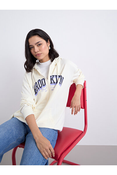 Styli Oversized Longline Zip Through Hoodie