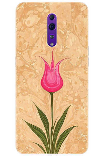 OPPO Reno Z (CPH1979) Uyumlu Kılıf Desen Baskılı Silikon Lale Tasarım STK:544...