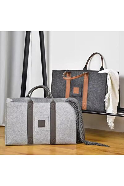 Flippy Multifunctional Laundry & Storage Basket, Dark Gray, 50x34x32 cm