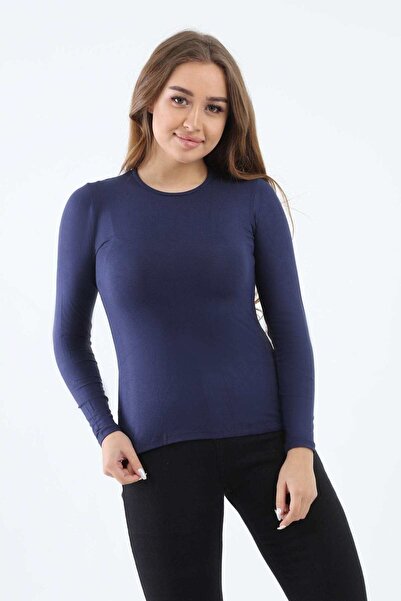 CARINA بلوزة فيسكوز بأكمام طويلة