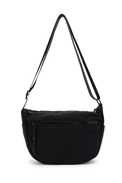 minebag Klinkır Fabric Waterproof Herbert Unisex Crossbody Bag Black