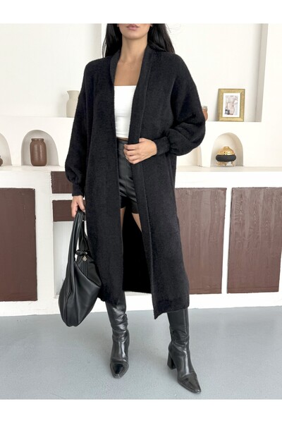 NOA LİNE Women's Shawl Collar Long Knitwear Cardigan