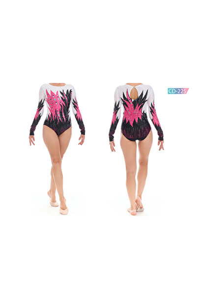 Rhytmine CD-225 Baskılı Cimnastik Mayo