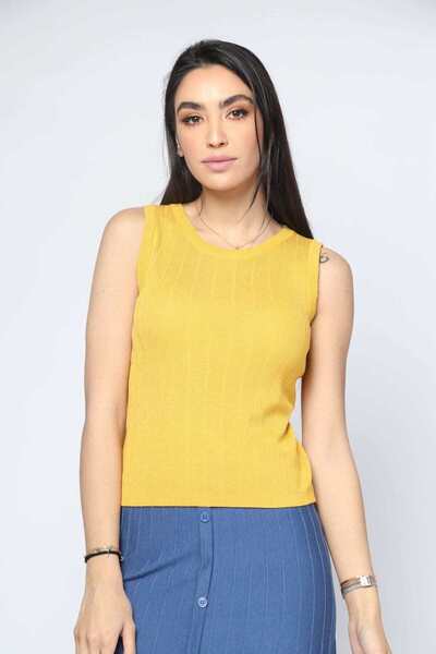 Nichii Striped Knit Top