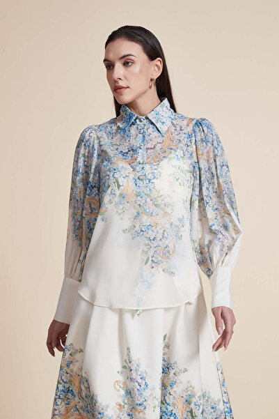 Yola Floral Buttoned Long-Sleeve Top