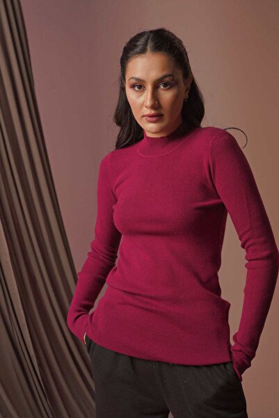 Nichii بلوزة شتوية برقبة دائرية