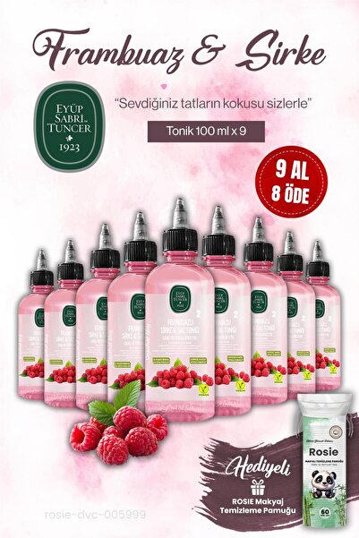 Eyüp Sabri Tuncer Est 9 Al 8 Öde Raspberry Vinegar Tonic 100 Ml, Rosie Makeup Cotton
