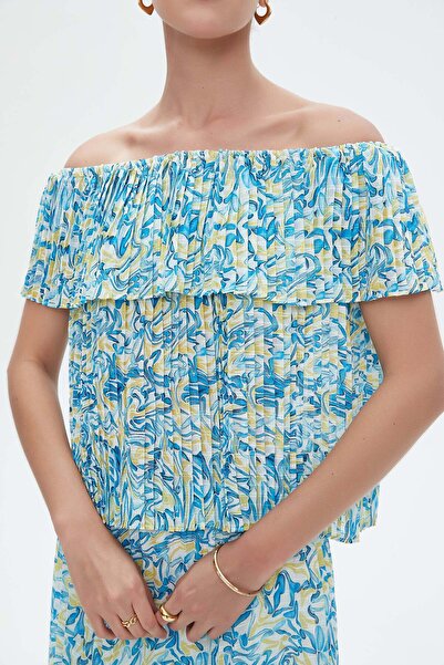 Nichii Printed Short Sleeve Top