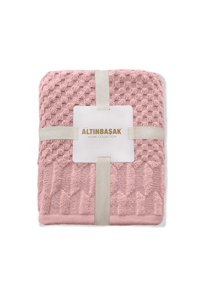 Altınbaşak Vera 100% Cotton 2-Piece Hand Towel Set 50 X 90 Dusty Rose