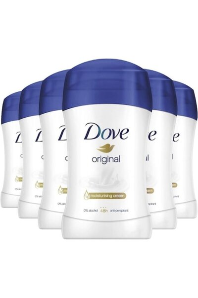Dove Set 6 x Antiperspirant stick Dove, 1/4 crema hidratanta, femei, 48h protectie, 40 ml