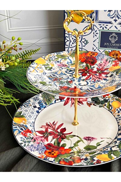ROSSEV Italy Garden Katlı Kek Kurabiye Standı