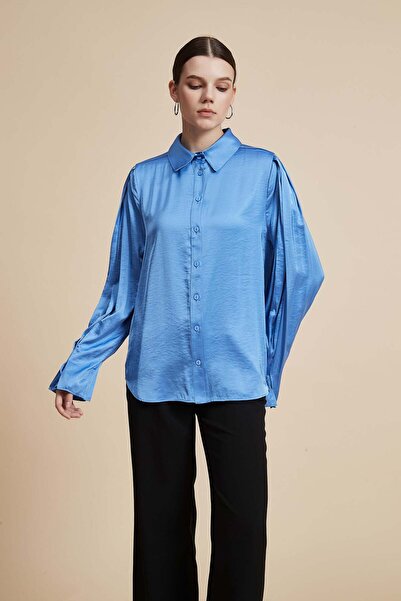 Yola بلوزة سادة بأكمام طويلة