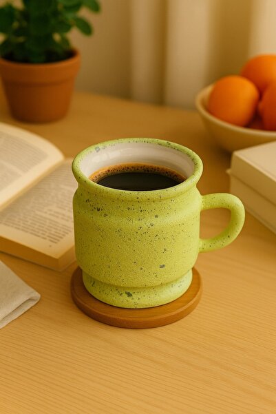 senemin atölyesi El Yapımı Desenli Seramik Bardak – Kahve & Çay Kupası