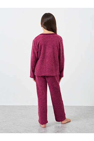 Styli Girls Applique Fleece Top and Pyjama Set