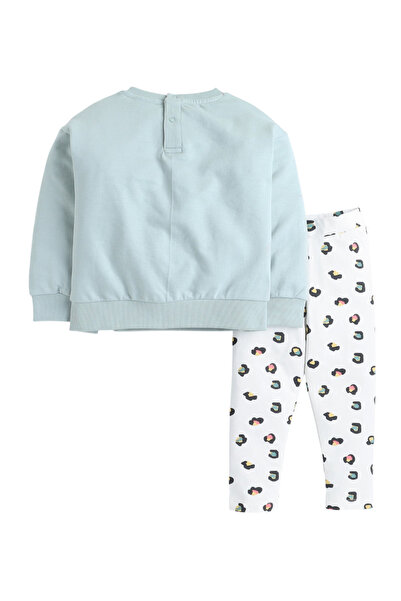 Victor and Jane By Styli Girls Sequined Embroidered Top and Leggings Set