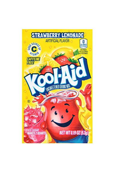 Kool aid Strawberry Lemonade Sachet - mix for beverage with strawberry lemonade flavor 5.3g