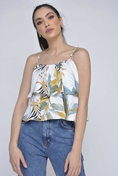 Nichii Floral Strappy Short Top