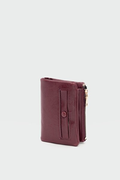 Shule Bags Elsa Buttoned Women's Wallet Burgundy