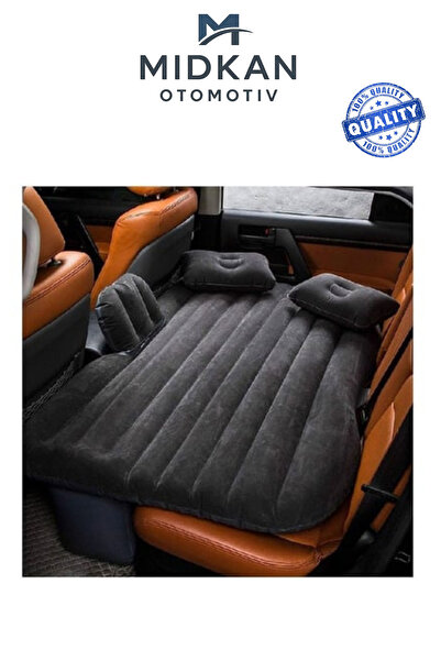 Midkan طقم سرير ووسادة قابلة للنفخ للسيارة