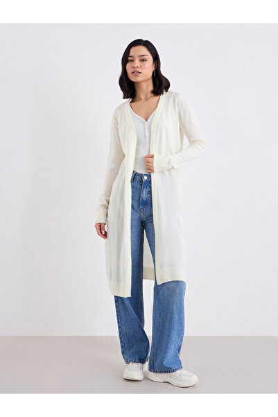 Styli Regular Fit Longline Front Open Cardigan