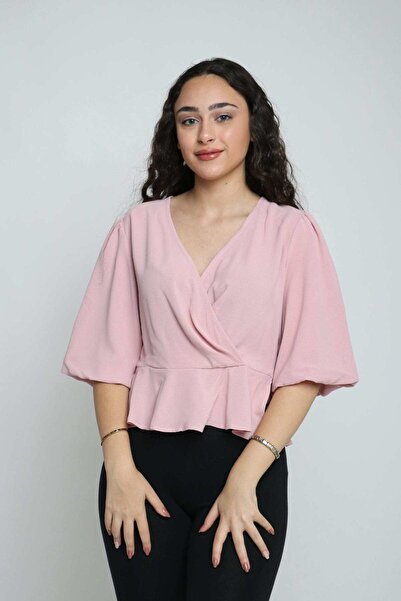 mica Wide Tie-Front Long-Sleeve Top