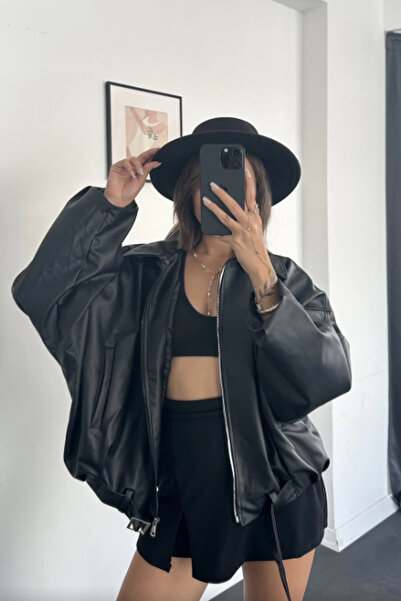 Jaglion Street Style Bomber Zr Leather Jacket