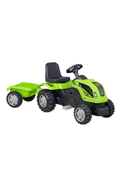 hak-iş oyuncak Römorklu Pedallı Yeşil Traktör