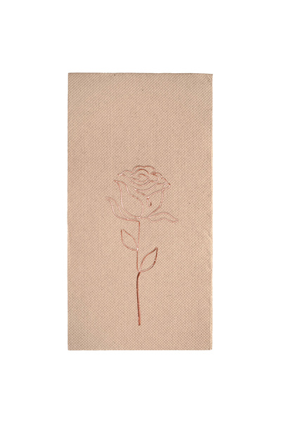 Story مناديل ورقية ملونة من ورق الكرافت مقاس 40×40 سم بنقش الورد، عبوة من 16 ...