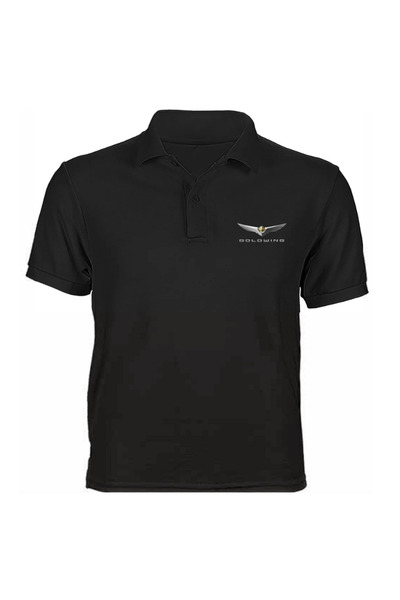 Honda Gold Wing Logolu Siyah Polo T-Shirt - HNDA SAĞLAM