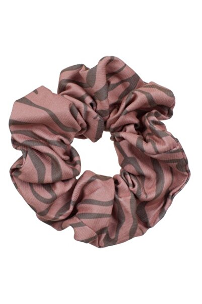 SHOPIENS Elastic de par pentru femei, textil de culoare roz/gri cu model zebra