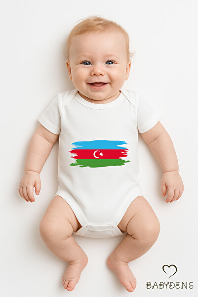 BABYDEN'S بدلة أذربيجانية بدون أكمام مع راية مطرزة – مريحة، قابلة للتنفس، منا...