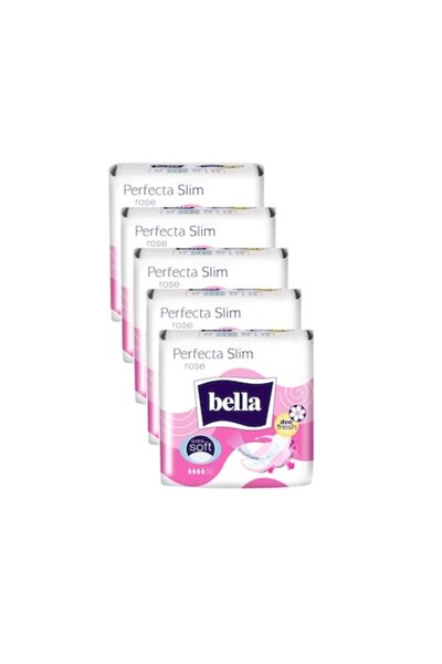 Bella Set 5 x Absorbante Perfecta Slim Rose Extra Soft, 10 buc