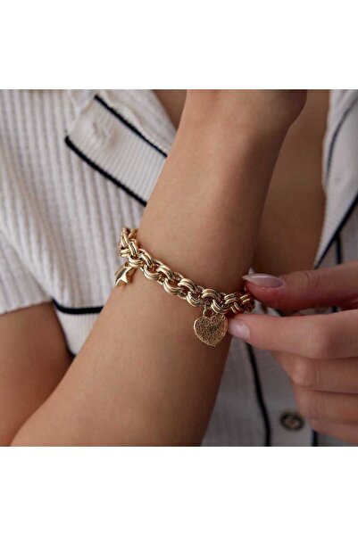 Cherry by Özkonak Yıldız ve Kalp Charm Bileklik