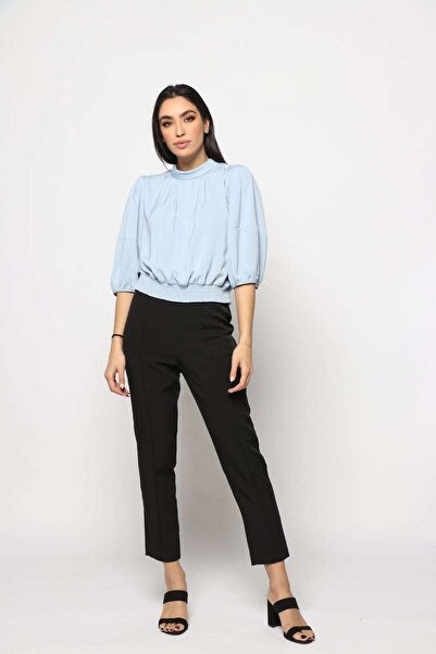 Nichii Solid Short 3/4-Sleeve Top