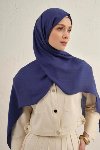 Armine Lyocell Viscon Stripes Patterned Shawl 2 68