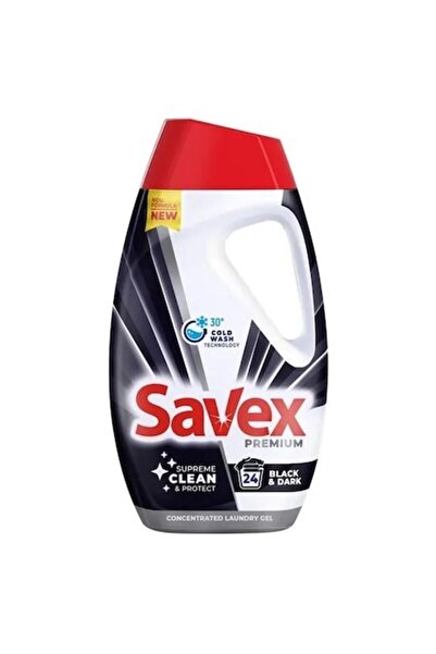 SAVEX Set 2 x Detergent de Rufe Lichid Premium Black & Dark, 24 Spalari, 1.08 l