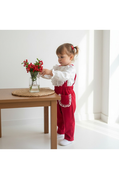 Cumino 2-Piece Girls' Set 9-12-18-24 Months Salopet